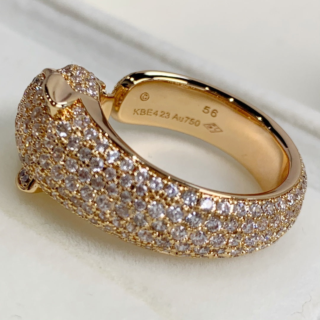 [Bloom]PANTHERE PINK GOLD DIAMOND RING