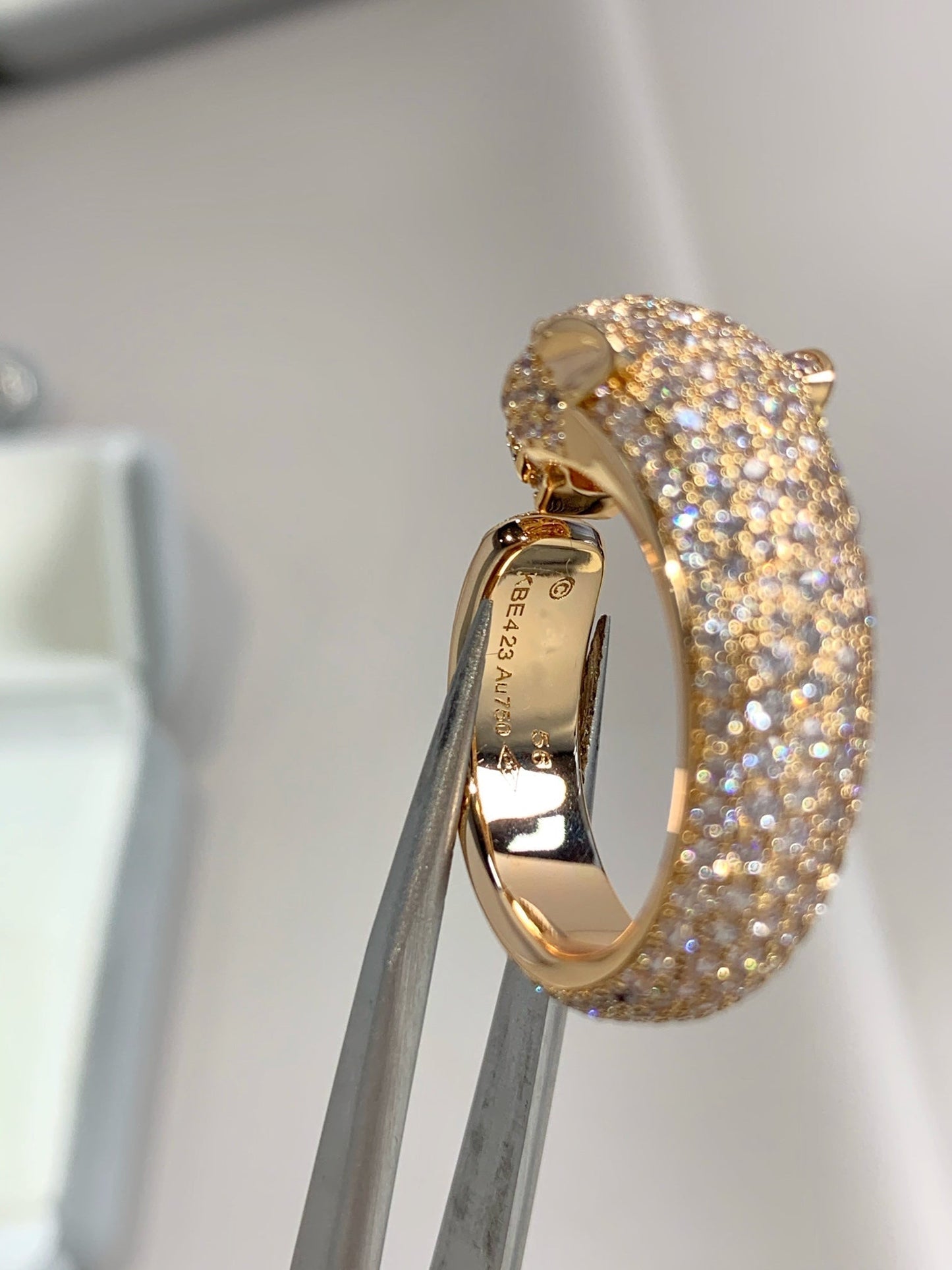 [Bloom]PANTHERE PINK GOLD DIAMOND RING