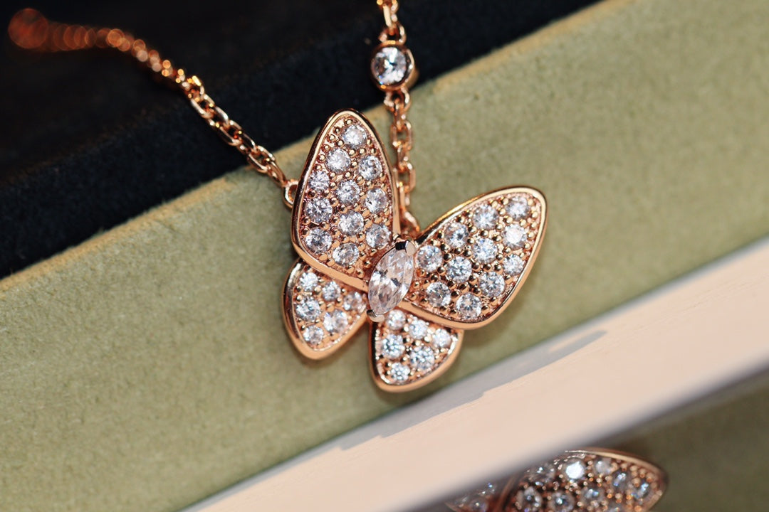 [Bloom]BUTTERFLY DIAMOND NECKLACE