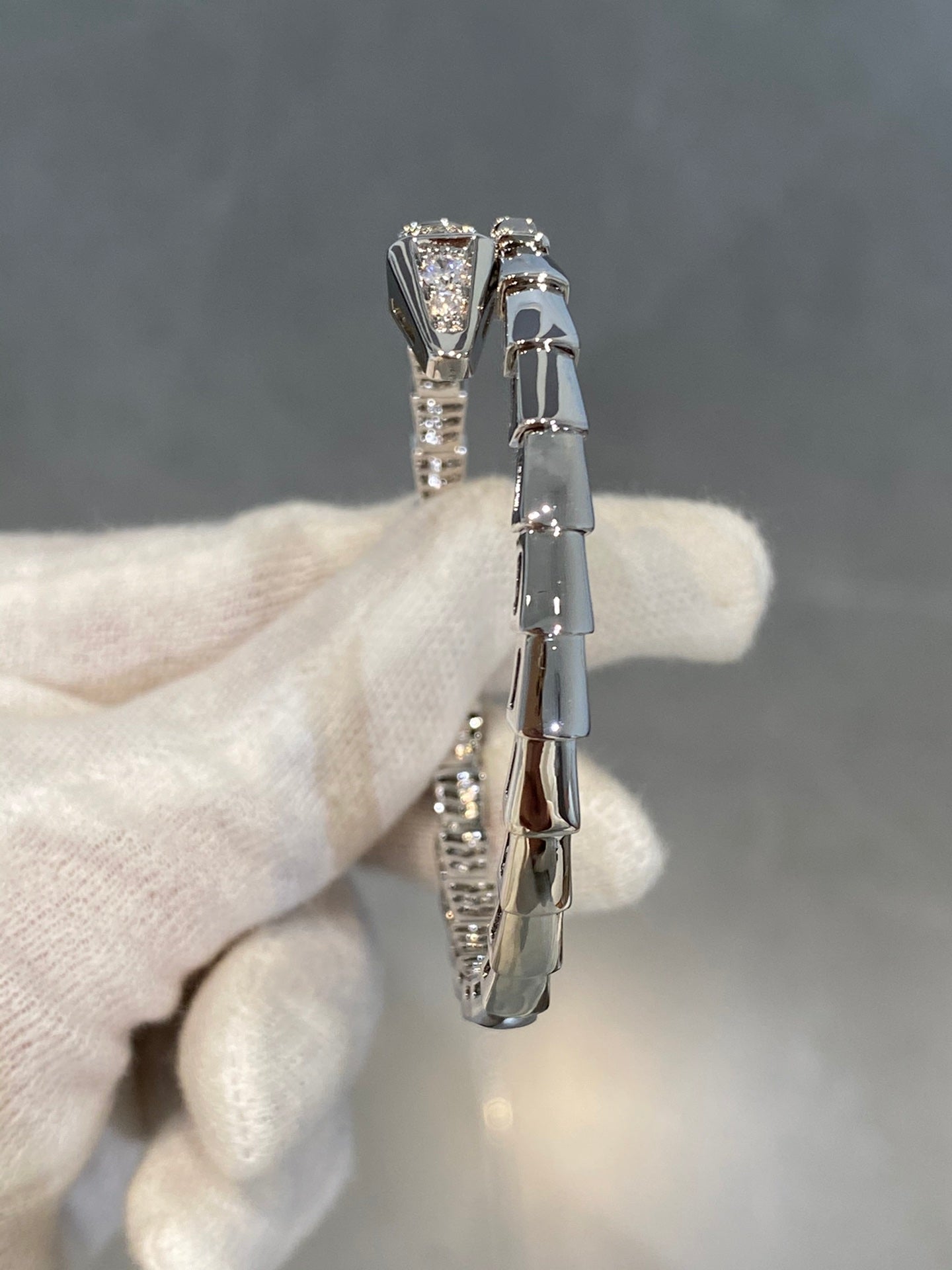 [Bloom]SERPENTI BRACELET DIAMONDS SILVER