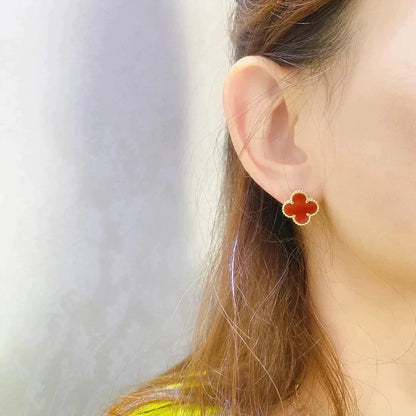 [Bloom]CLOVER MEDIUM 1 MOTIFS CARNELIAN  EARRINGS