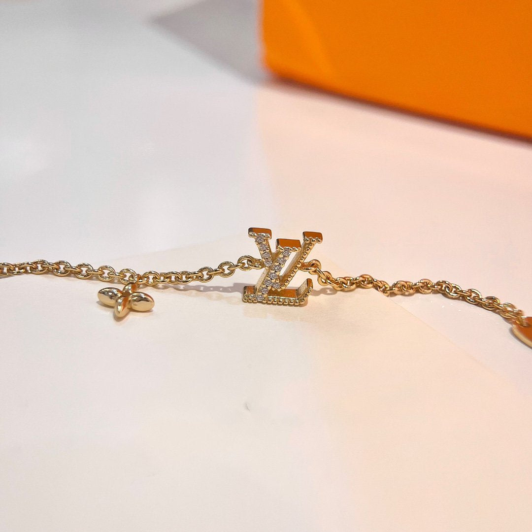 [Bloom]LOGO STAR MOTIF GOLD BRACELET