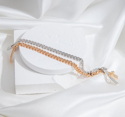 [Bloom]KELLY CHAIN SILVER DIAMOND BRACELET