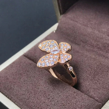 [Bloom]BUTTERFLY PINK GOLD DIAMOND RING