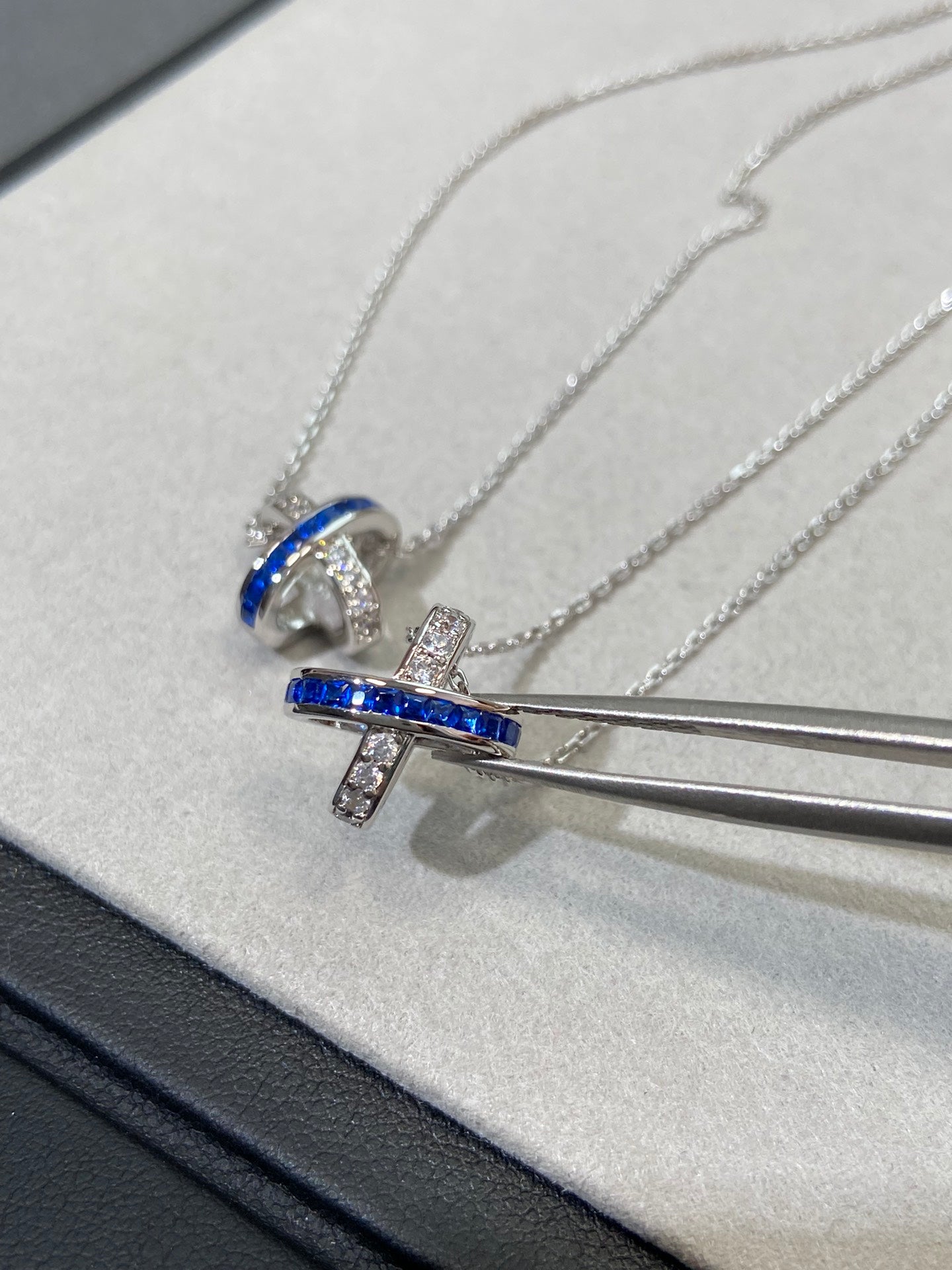 [Bloom]LIENS DIAMOND SILVER NECKLACE