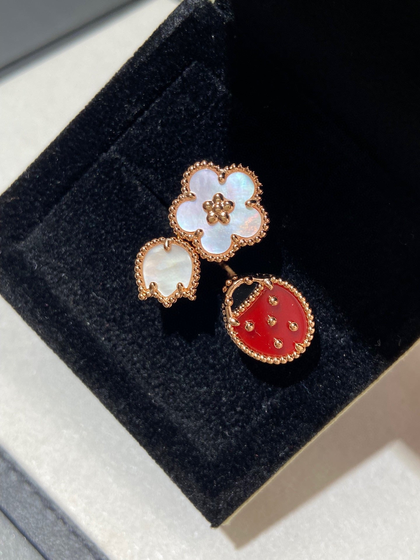 [Bloom]LUCKY 3 MOTIF ROSE GOLD RING