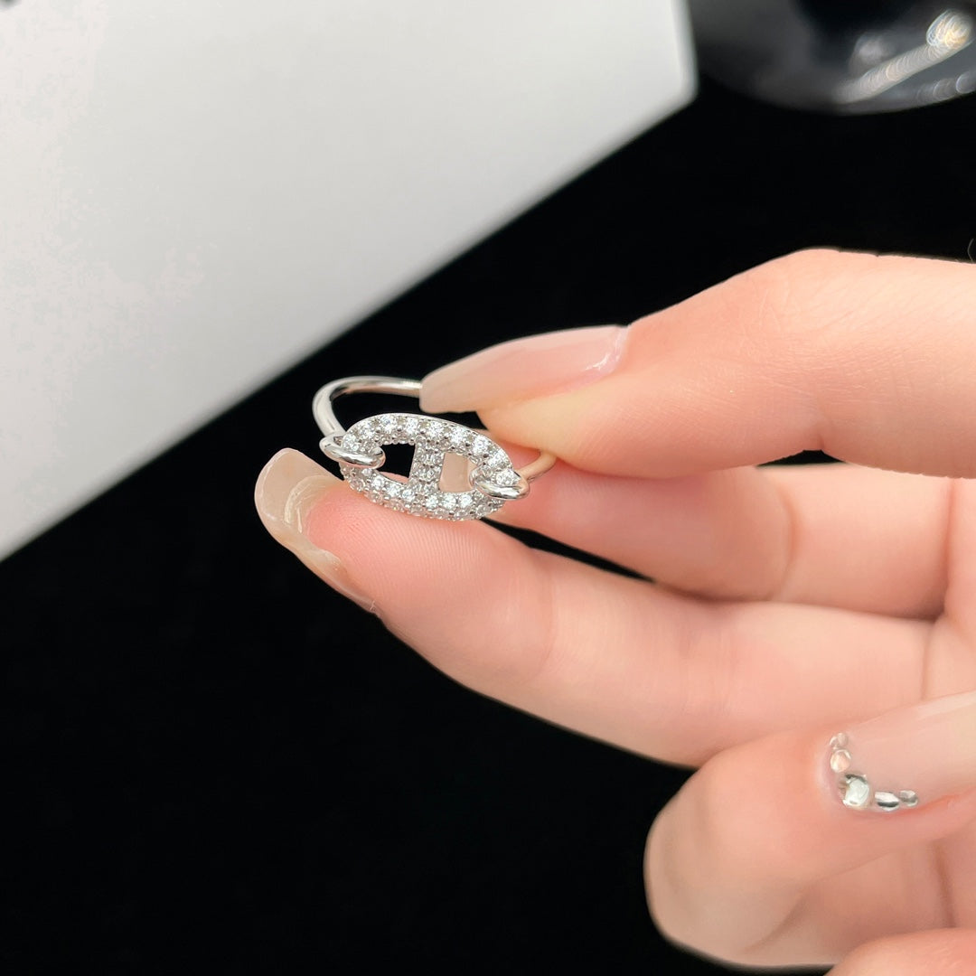 [Bloom]RONDE SMALL SILVER DIAMOND RING