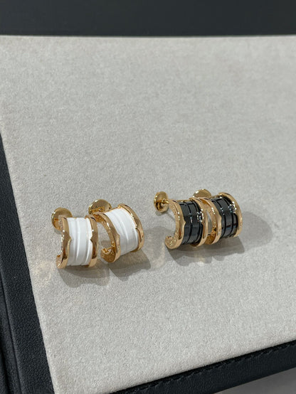 [Bloom]ZERO 1 PINK GOLD CERAMIC EARRINGS