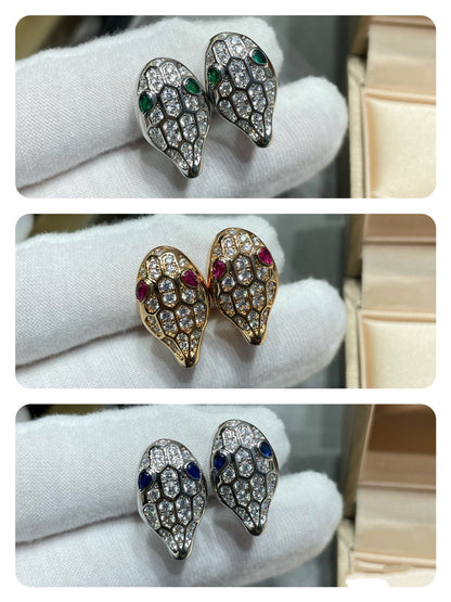 [Bloom]SERPENT DIAMOND STUD EARRINGS