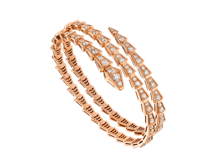 [Bloom]SERPENTI BRACELET PINK GOLD DIAMOND DOUBLE ROW