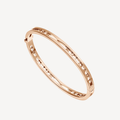 [Bloom]ZERO 1 SPIRAL LOGO PINK GOLD BRACELET