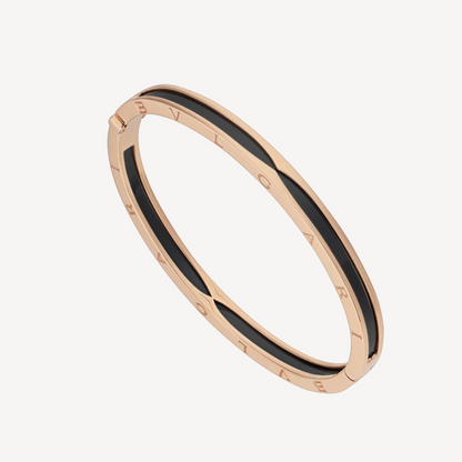 [Bloom]ZERO 1 PINK GOLD WITH BLACK CERAMIC BRACELET