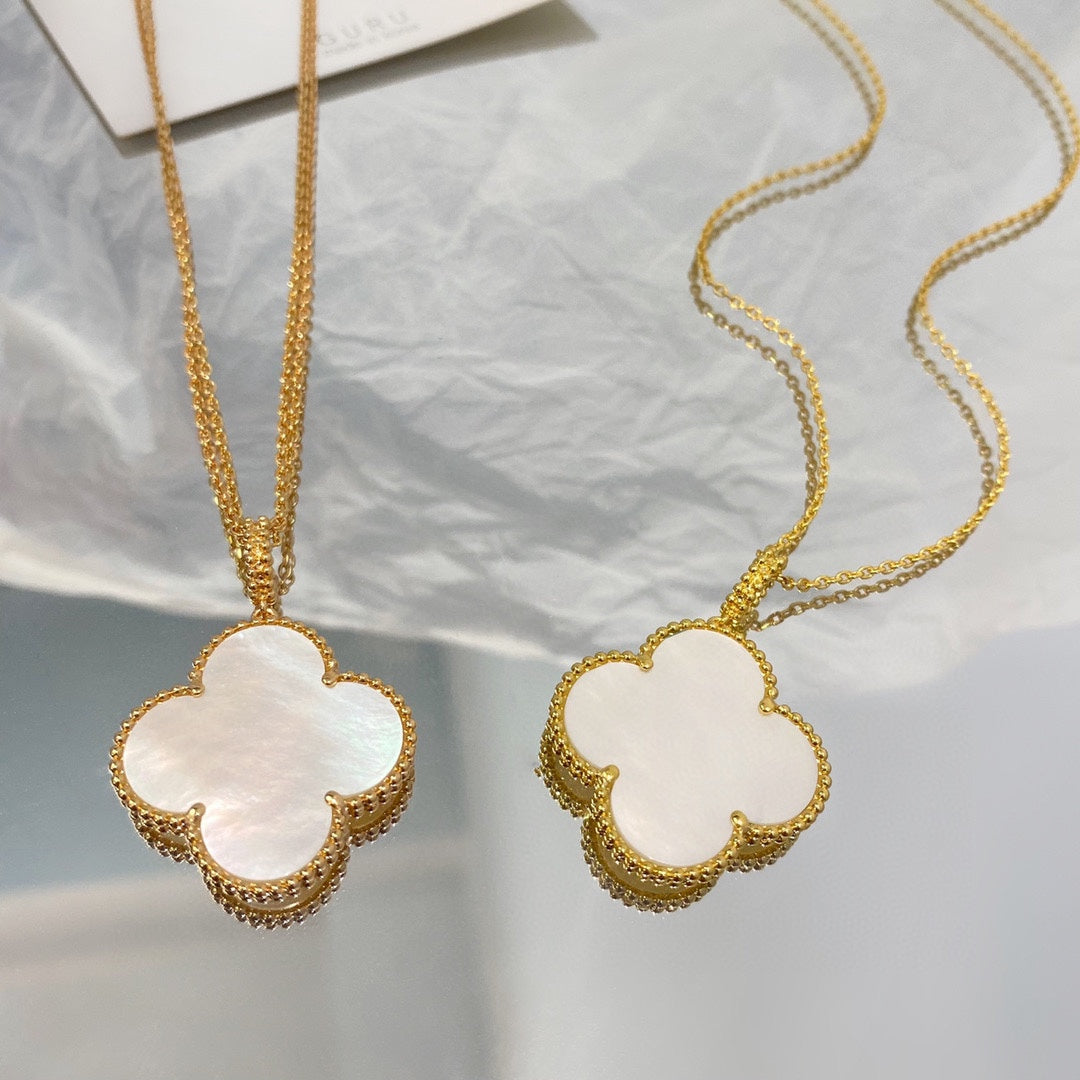 [Bloom]CLOVER 25MM MOP LARGE PENDANT NECKLACE