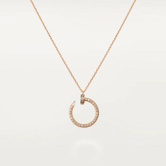 [Bloom]JUSTE NECKLACE PINK GOLD DIAMONDS