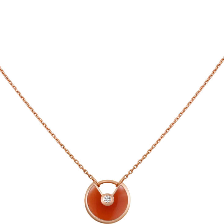 [Bloom]AMULETTE GOLD CARNELIAN ONYX NECKLACE