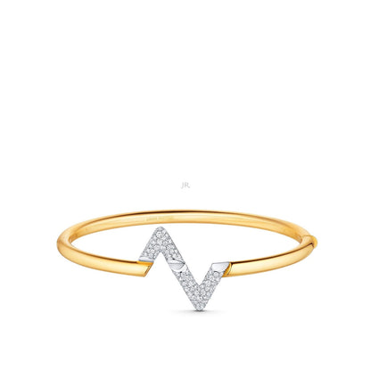 [Bloom]VOLTE UPSITE DOWN GOLD DIAMOND BRACELET