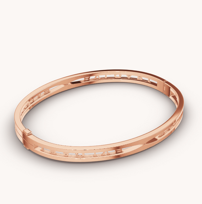 [Bloom]ZERO 1 SPIRAL LOGO PINK GOLD BRACELET