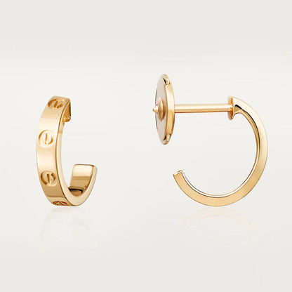 [Bloom]LOVE EARRINGS 2.65MM PINK GOLD