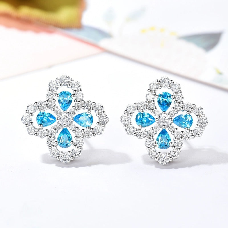 [Bloom]LOOP EARRINGS FULL MOTIF DIAMOND 16MM