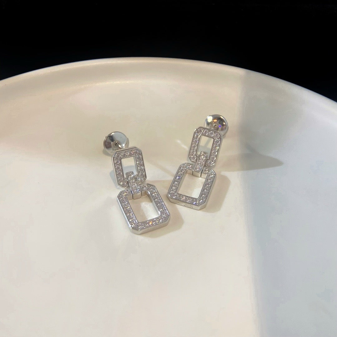 [Bloom]LINKS MEDIUM EARRINGS DIAMOND