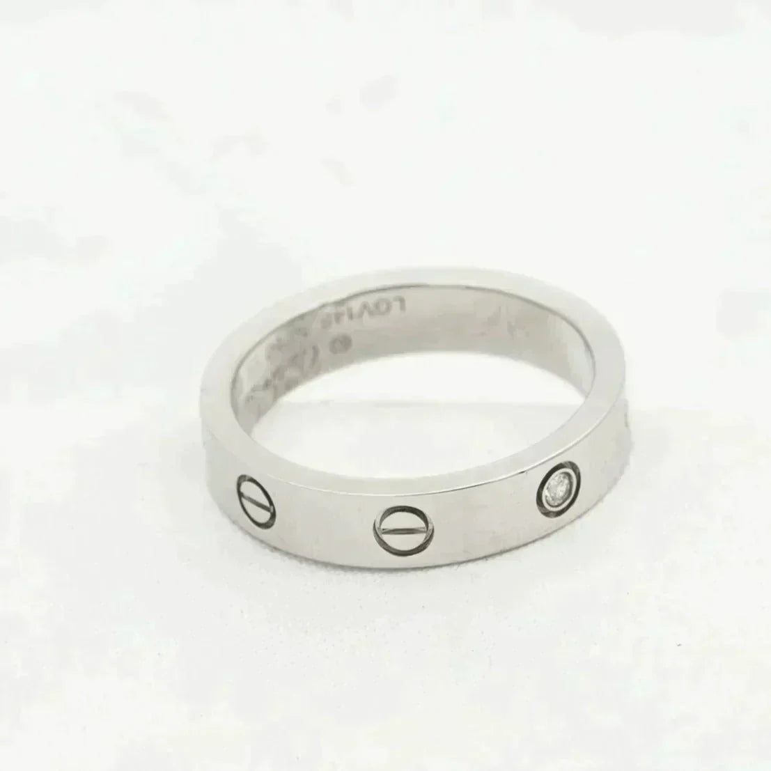 [Bloom]LOVE RING 4MM 1 DIAMOND SILVER