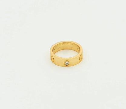 [Bloom]LOVE RING 5.5MM 3 DIAMONDS GOLD