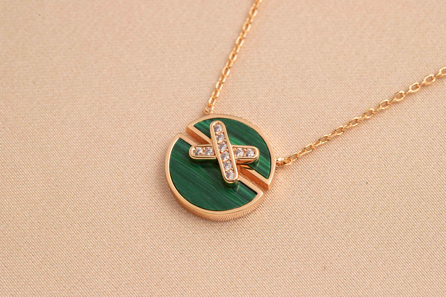 [Bloom]JEUX DE PINK GOLD DIAMOND NECKLACE