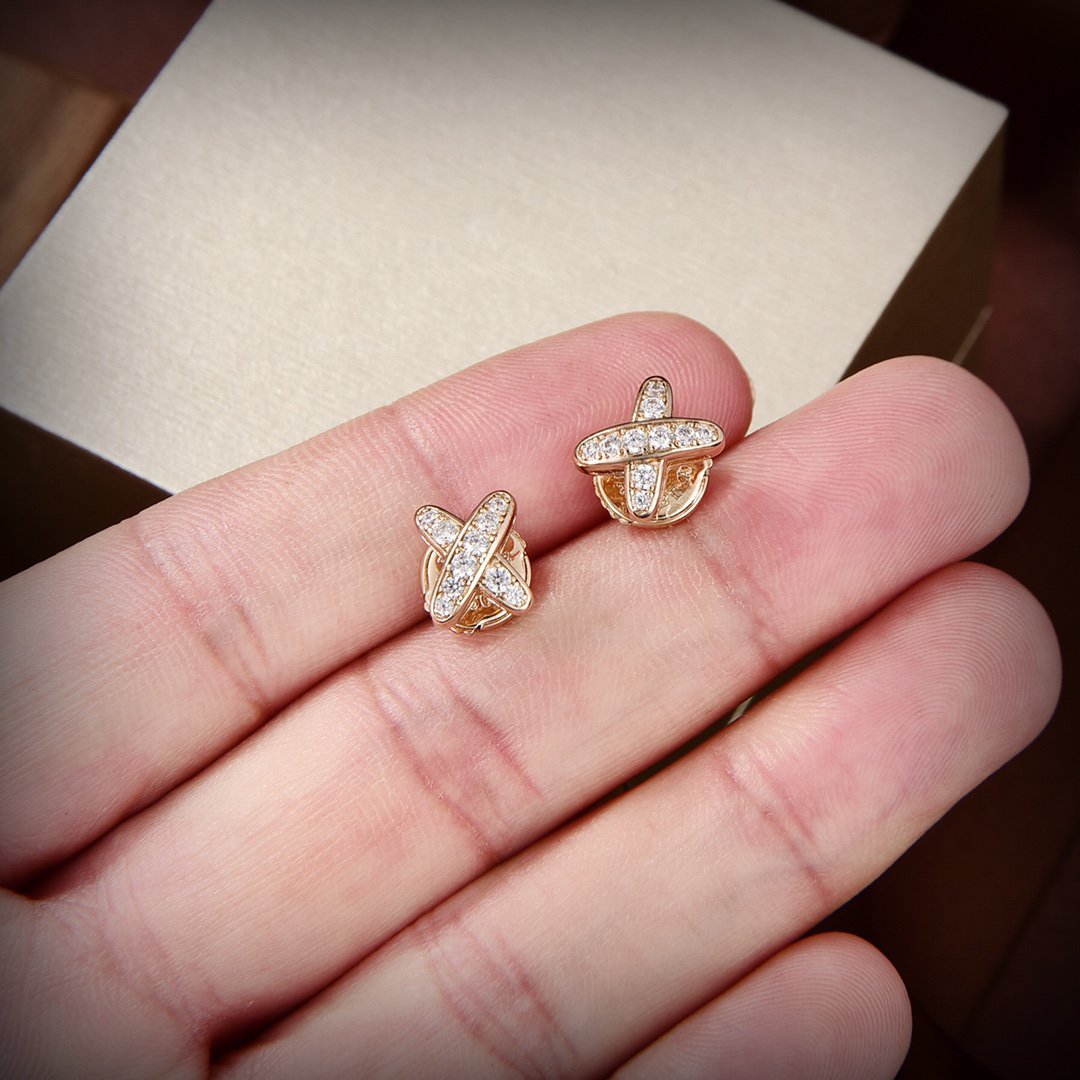 [Bloom]JEUX DE GOLD DIAMOND EARRINGS