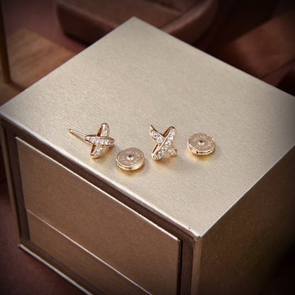 [Bloom]JEUX DE GOLD DIAMOND EARRINGS