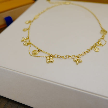 [Bloom]BLOOMING SUPPLE NECKLACE BRASS