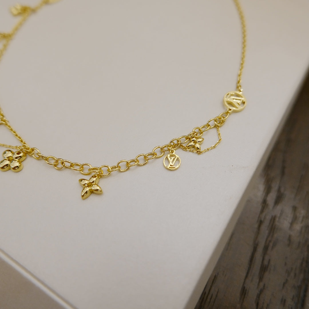 [Bloom]BLOOMING SUPPLE NECKLACE BRASS