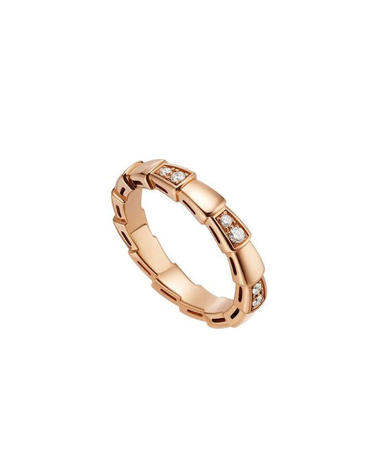 [Bloom]SERPENTI RING PINK GOLD  3MM