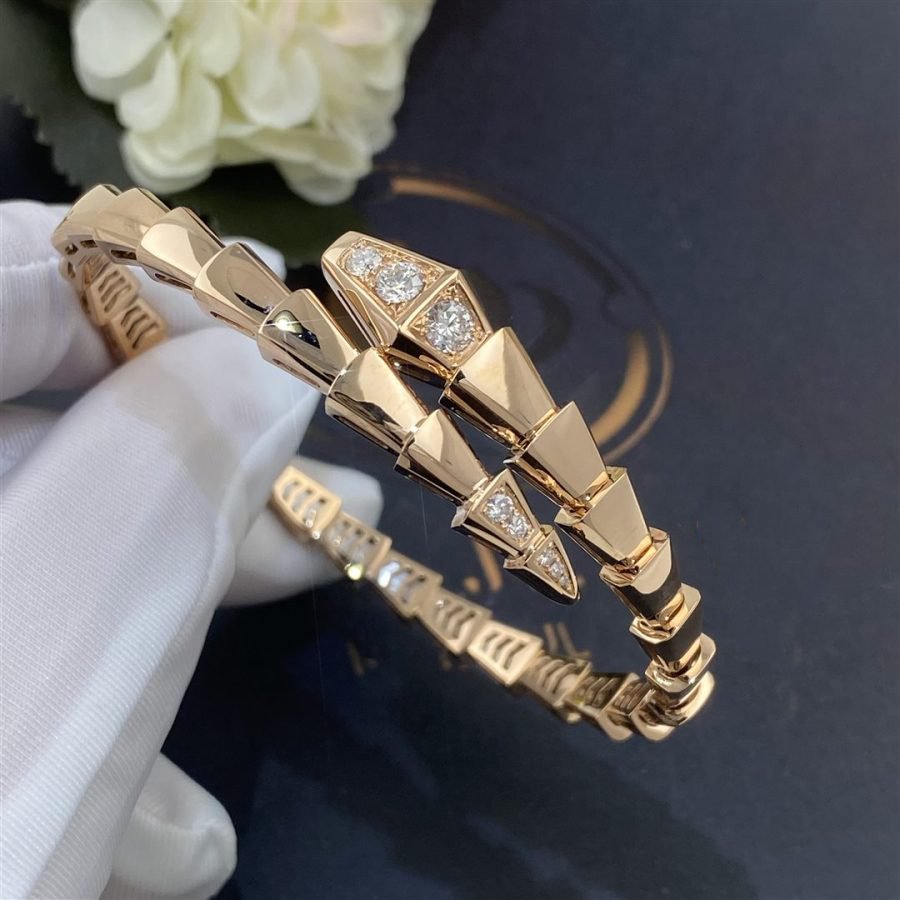 [Bloom]SERPENTI BRACELET DIAMONDS PINK GOLD