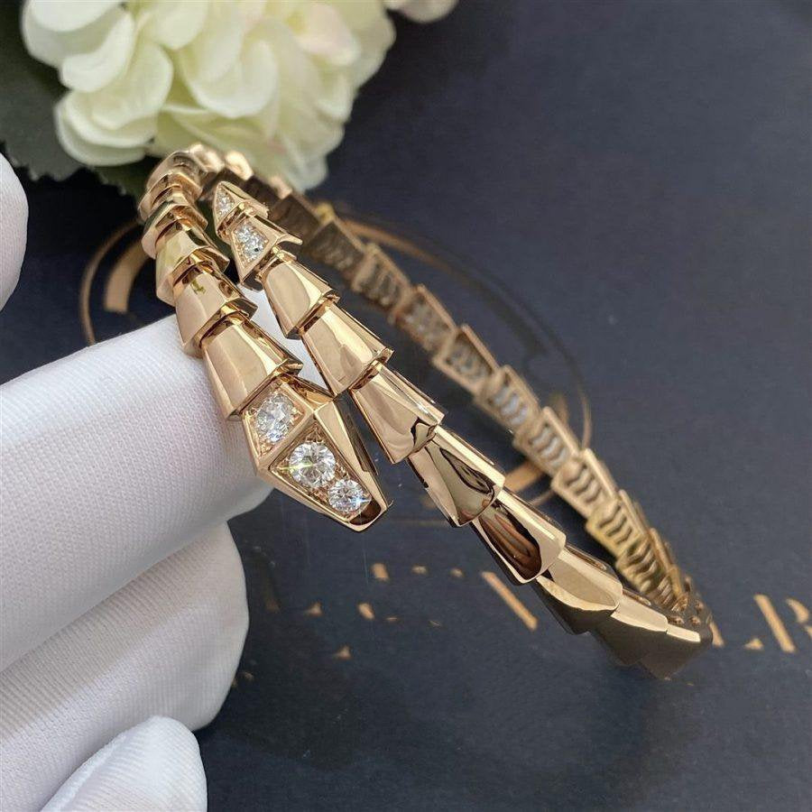 [Bloom]SERPENTI BRACELET DIAMONDS PINK GOLD