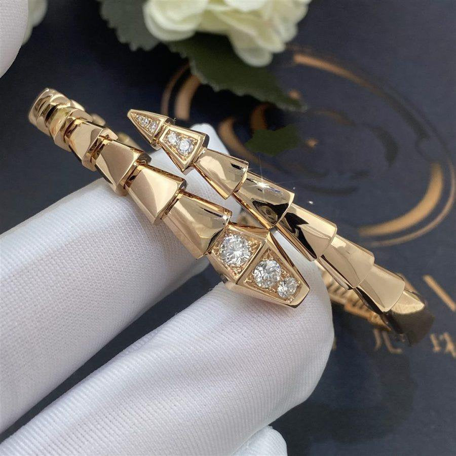 [Bloom]SERPENTI BRACELET DIAMONDS PINK GOLD