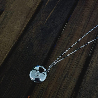 [Bloom]AMULETTE SILVER FULL DIAMOND NECKLACE