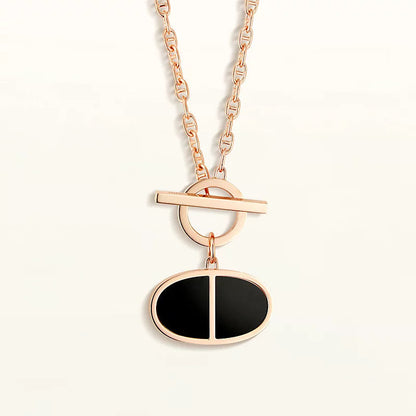 [Bloom]CHAINE VERSO BLACK CERAMIC NECKLACE