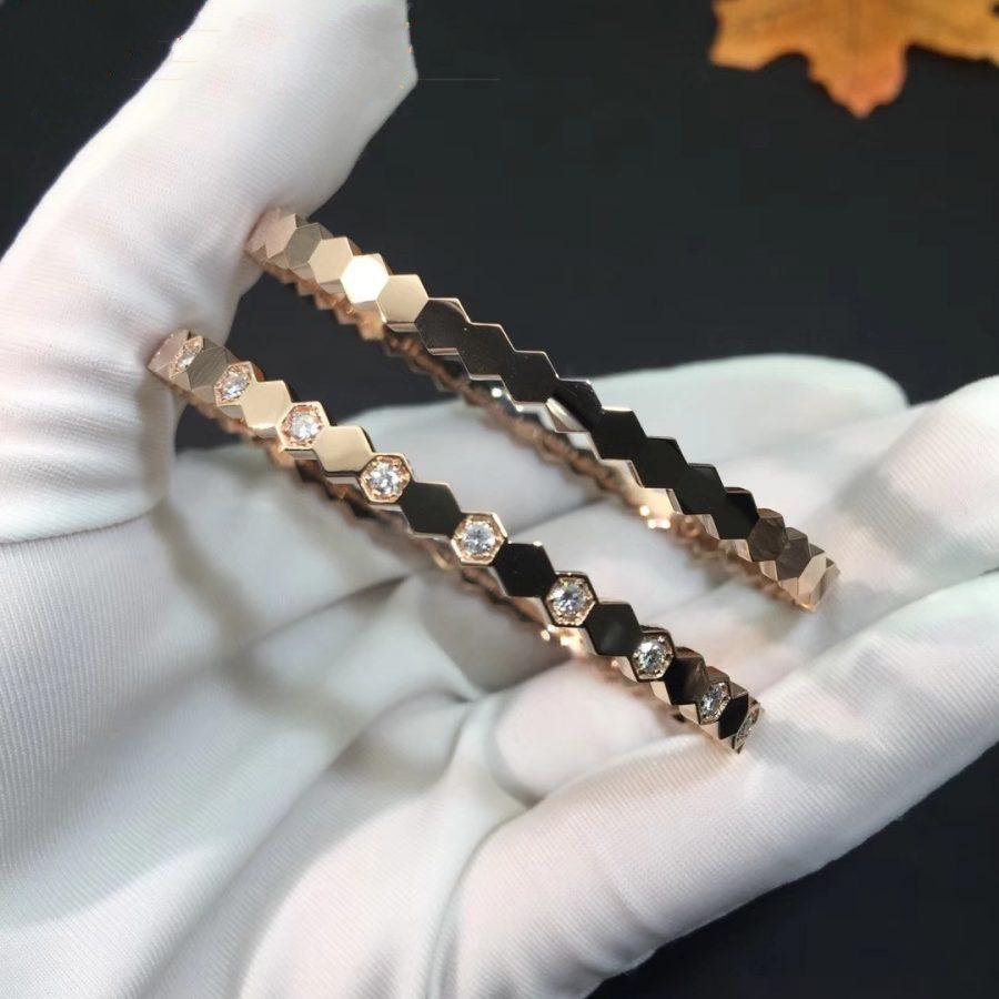 [Bloom]BEE LOVE PINK GOLD DIAMOND BRACELET