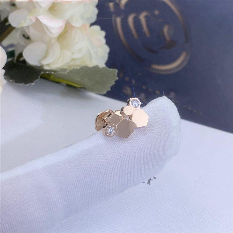 [Bloom]BEE LOVE PINK GOLD DIAMOND EARRINGS