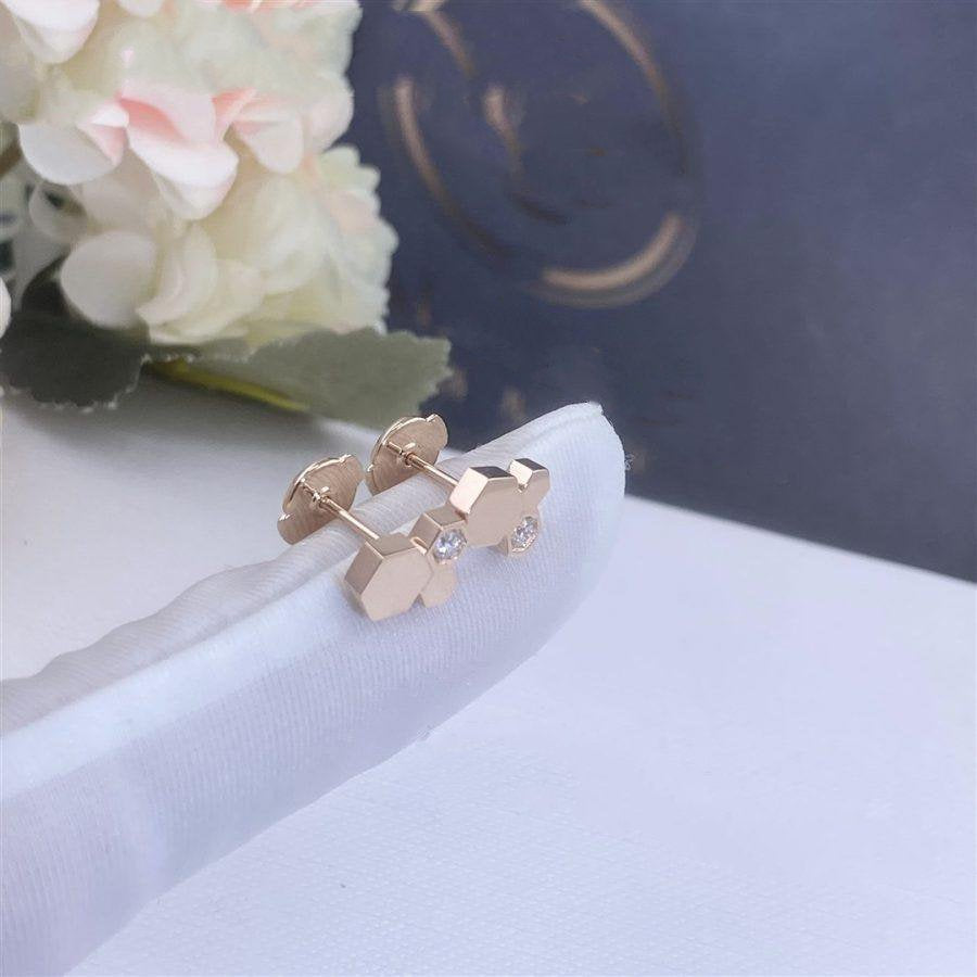 [Bloom]BEE LOVE PINK GOLD DIAMOND EARRINGS