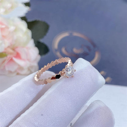 [Bloom]BEE LOVE RING PINK GOLD 1 DIAMOND