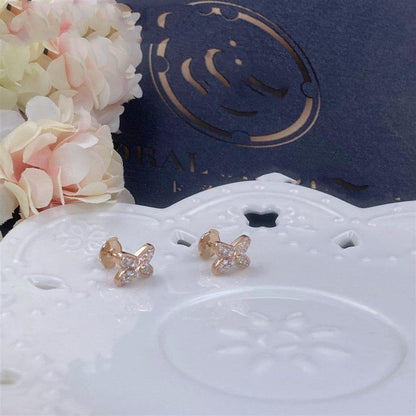 [Bloom]JEUX DE PINK GOLD DIAMOND EARRINGS