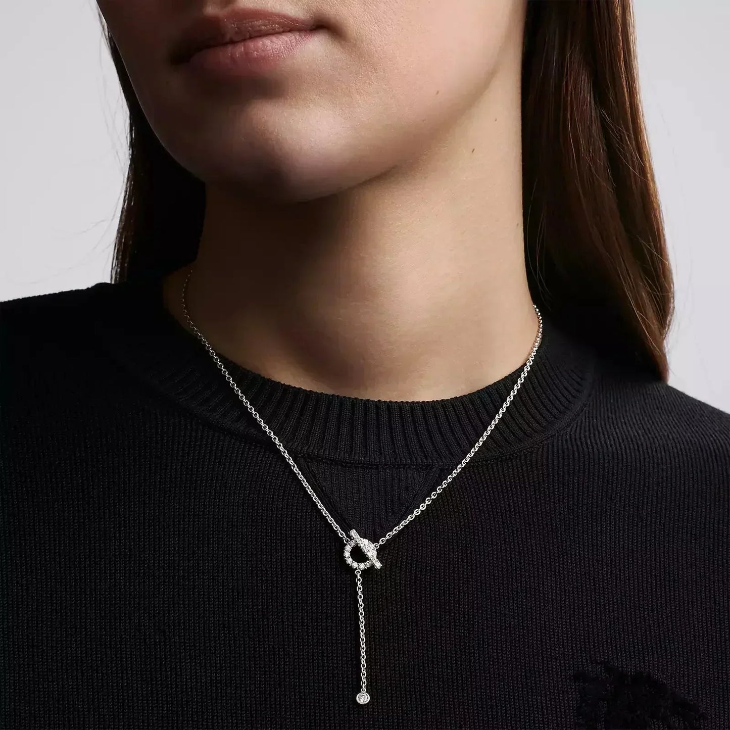 [Bloom]FINESSE SILVER DIAMOND NECKLACE