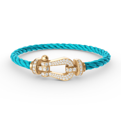 [Bloom]FORCE LARGE HORSESHOE FULL DIAMOND BRACELET GOLD