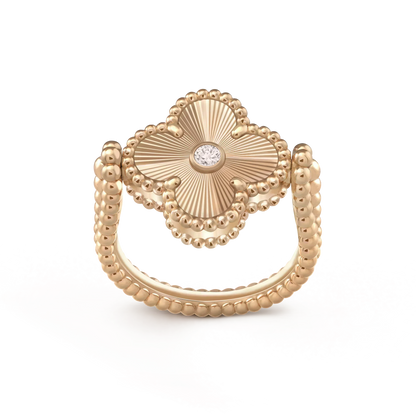 [Bloom]CLOVER RIVERSIBLE ROSE GOLD RING