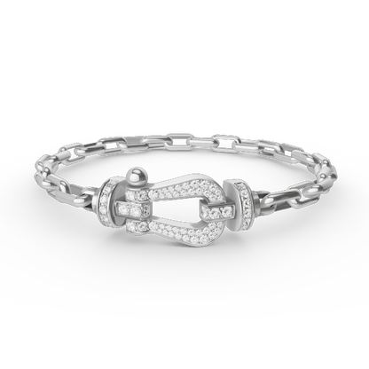 [Bloom]FORCE LARGE HORSESHOE CLASP  METAL BRACELET