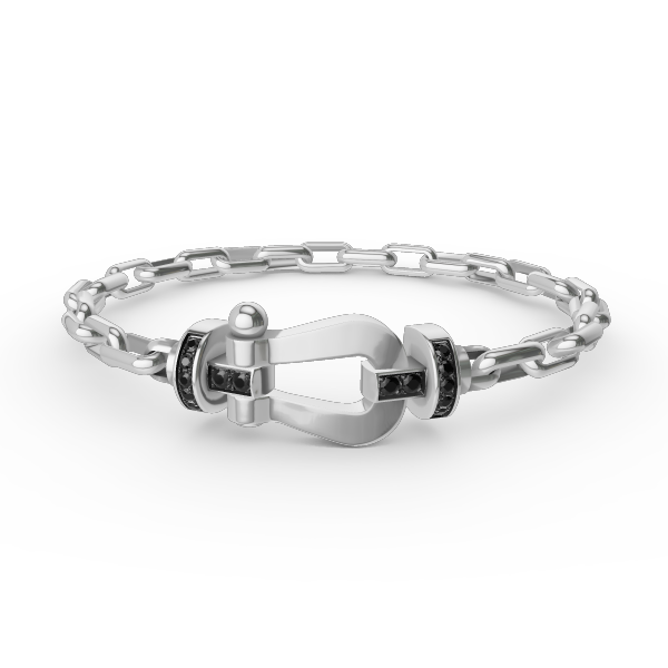 [Bloom]FORCE LARGE HORSESHOE CLASP  METAL BRACELET