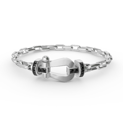 [Bloom]FORCE LARGE HORSESHOE CLASP  METAL BRACELET