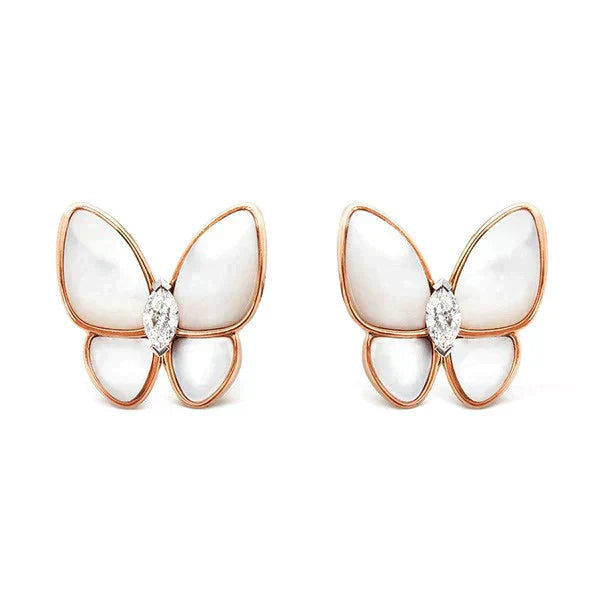 [Bloom]BUTTERFLY MOP DIAMOND EARRINGS