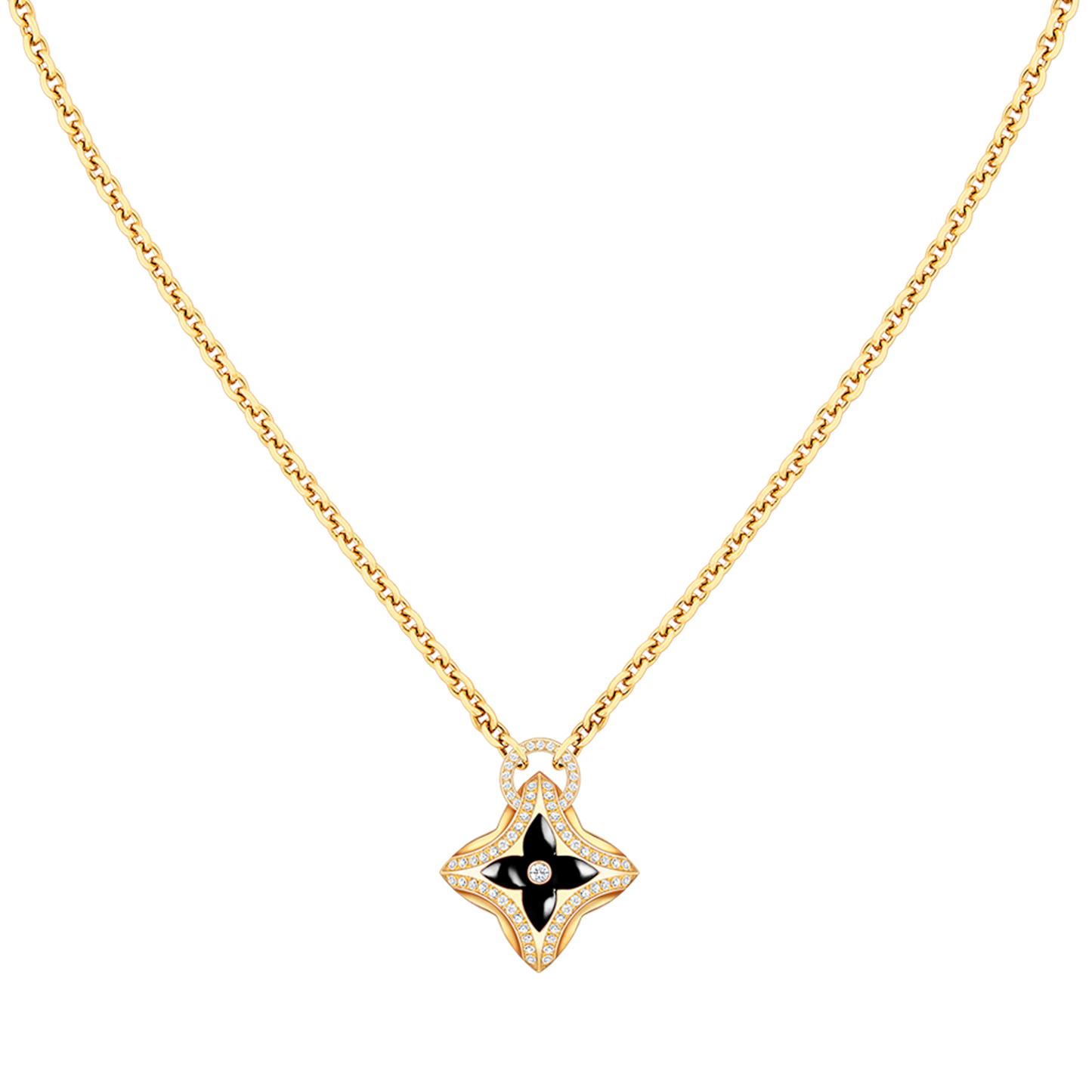 [Bloom]STAR PEDANT PINK GOLD DIAMOND NECKLACE